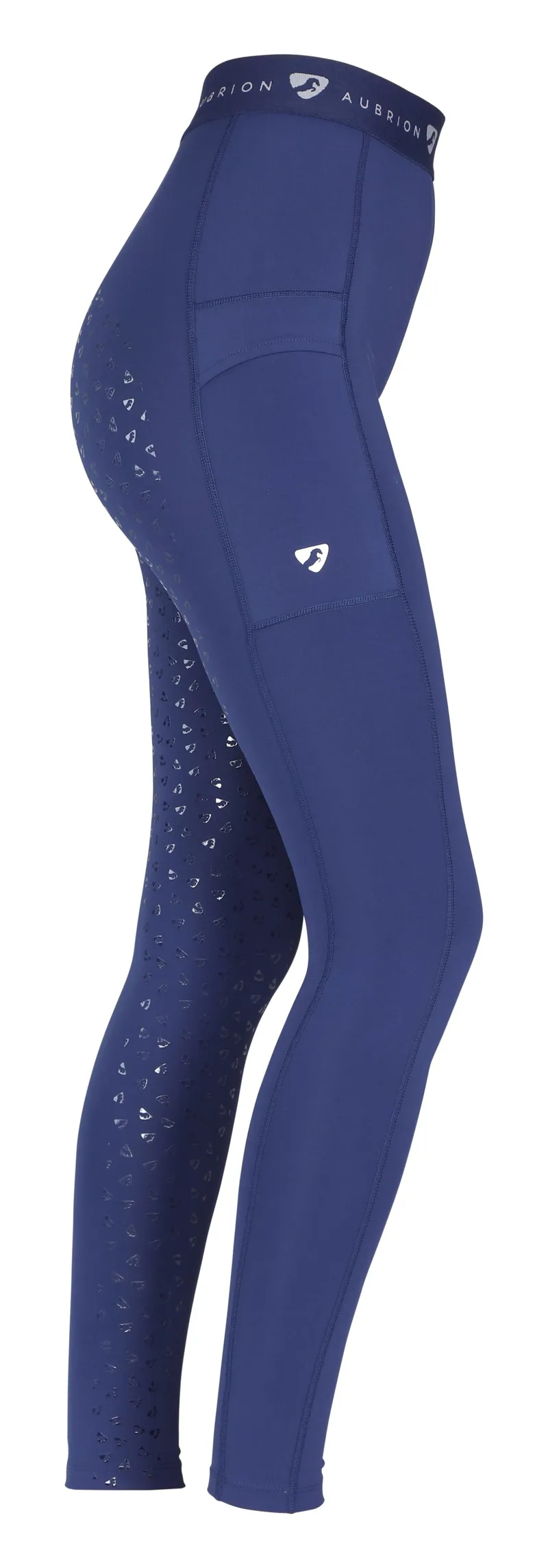 Shires Aubrion Dutton Ladies Riding Tights - Dark Navy - Large