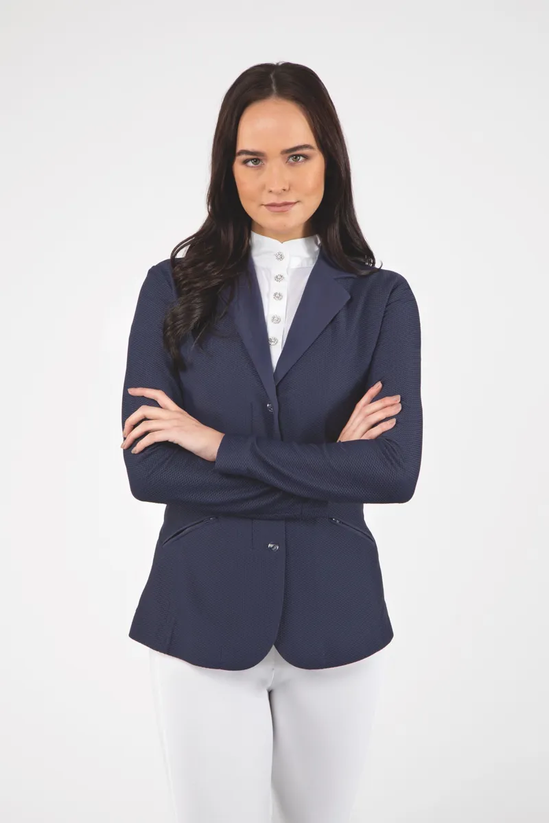 Shires Aubrion Goldhawk Ladies Show Jacket - Navy-1