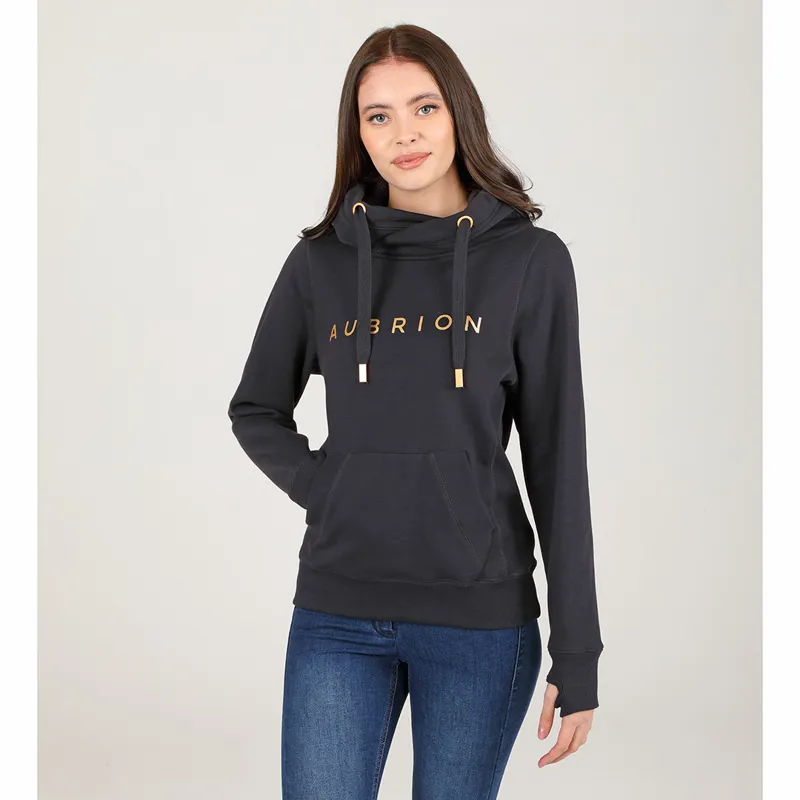Shires Aubrion Latimer Ladies Hoodie - Charcoal-1