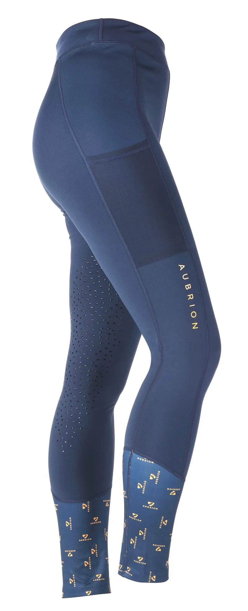 Shires Aubrion Morden Summer Riding Tights - Navy