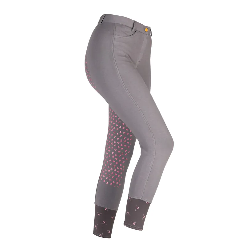 Shires Aubrion Northwick Ladies Breeches - Grey/Pink