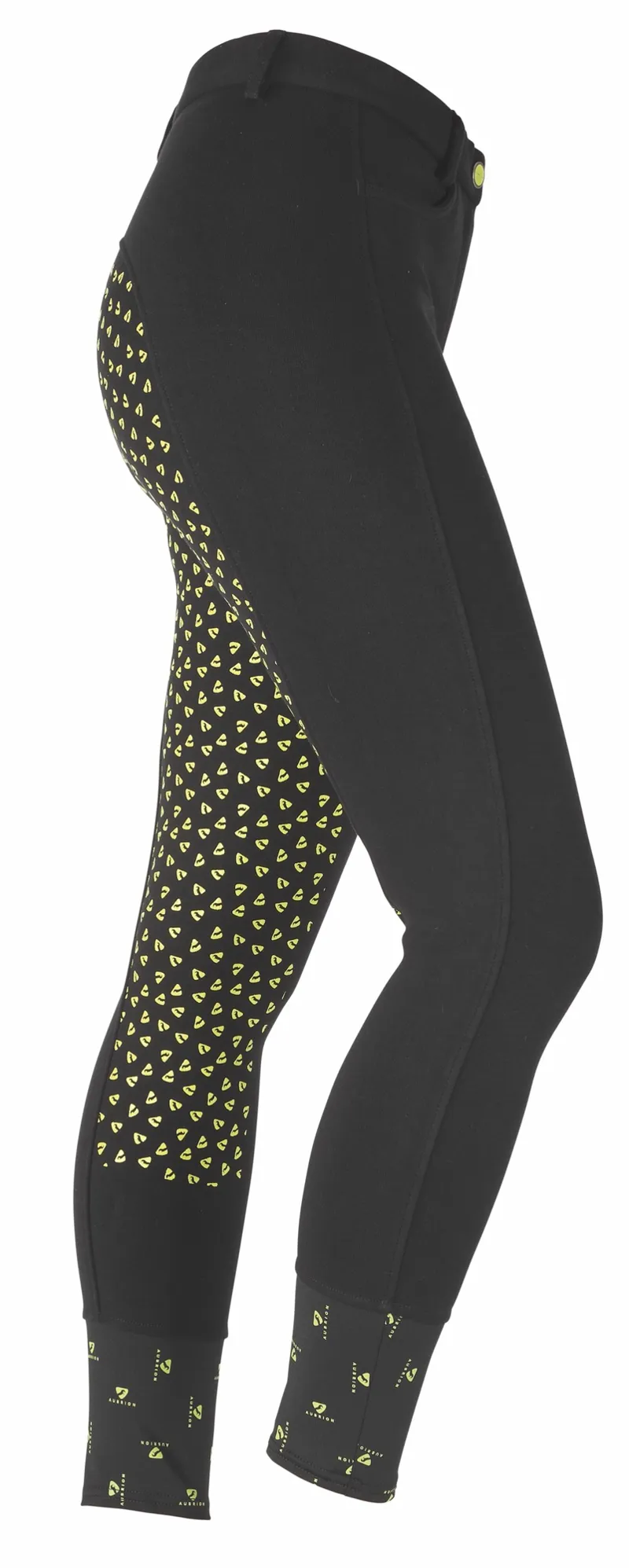 Shires Aubrion Northwick Ladies Breeches - Black/Lime