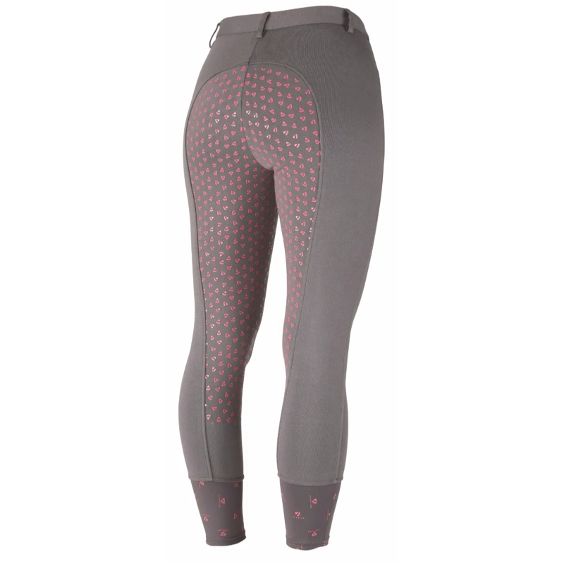 Shires Aubrion Northwick Ladies Breeches - Grey/Pink-1