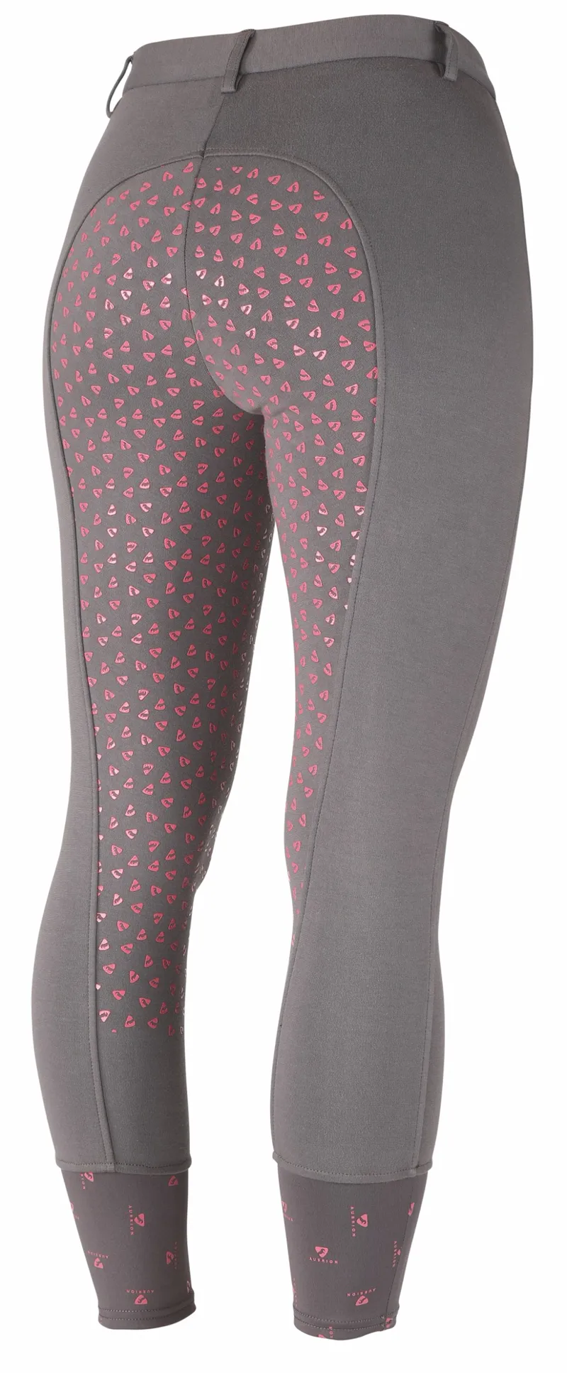 Shires Aubrion Northwick Girls Breeches - Grey/Pink