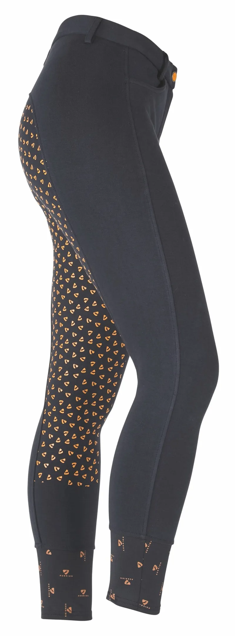 Shires Aubrion Northwick Girls Breeches - Navy/Orange