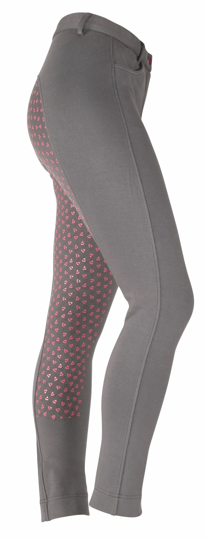 Shires Aubrion Highbury Ladies Jodhpurs - Grey/Pink