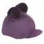Shires Double Pom Pom Hat Cover - Plum