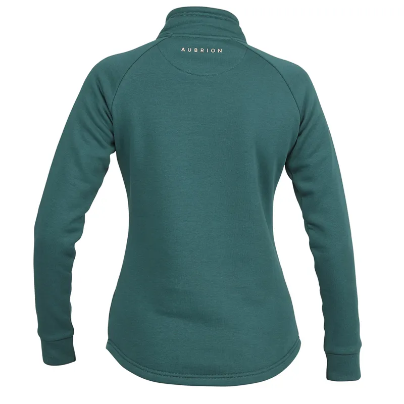Shires Aubrion Elm Half Zip Ladies Sweatshirt - Dark Green-1