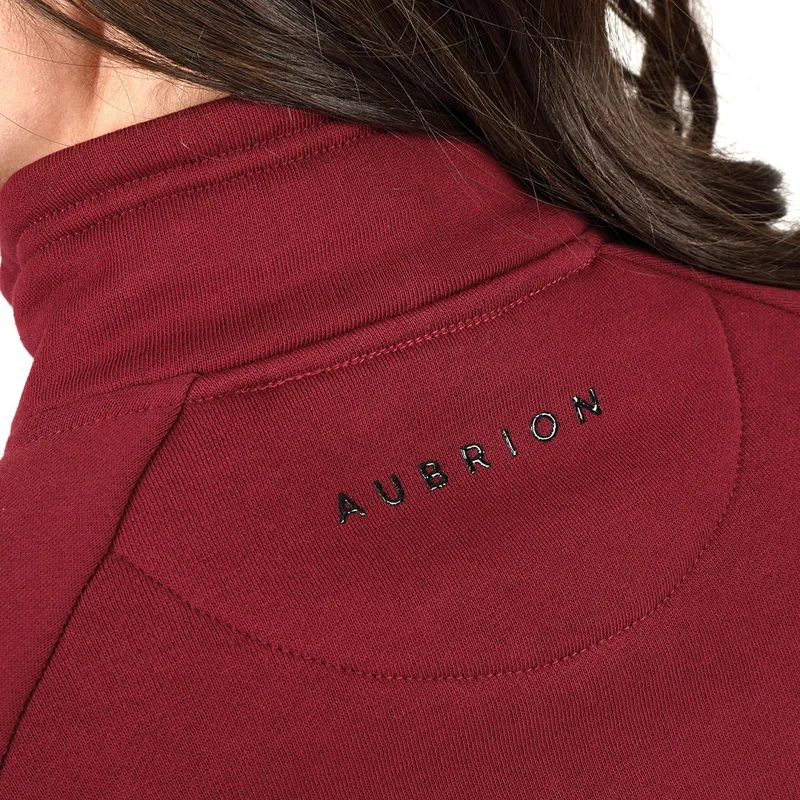 Shires Aubrion Elm Half Zip Ladies Sweatshirt - Wine-5