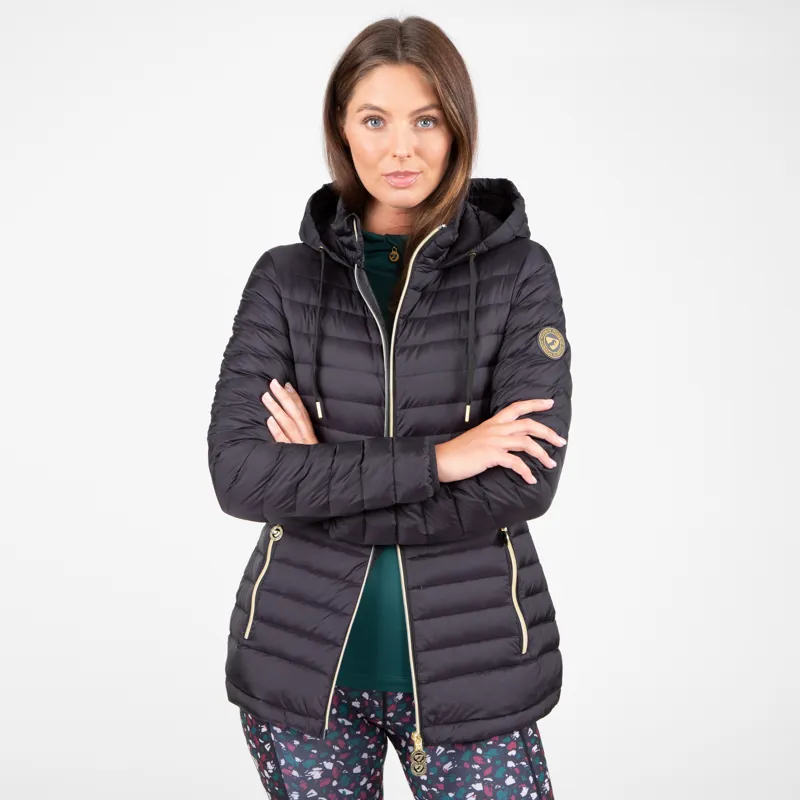 Shires Aubrion Norwood Packaway Down Ladies Jacket - Charcoal-1