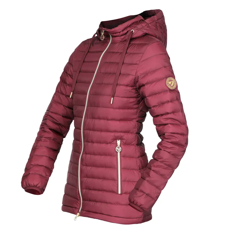 Shires Aubrion Norwood Packaway Down Ladies Jacket - Wine-2