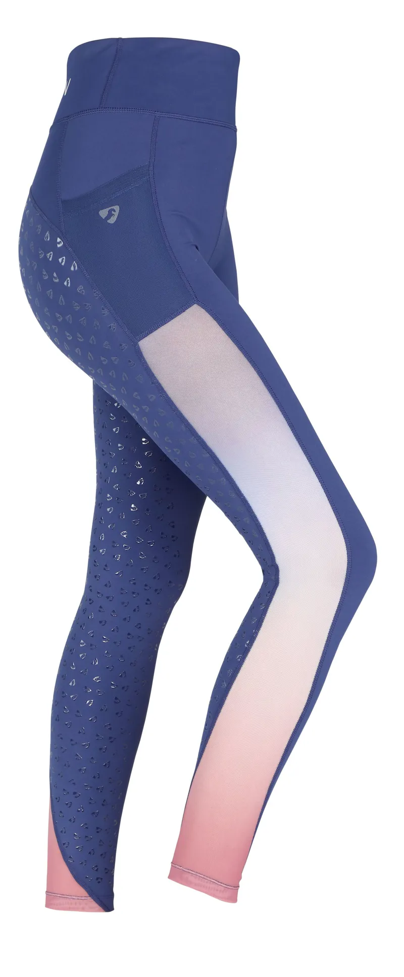 Shires Aubrion Leyton Mesh Childrens Riding Tights - Ombre 11/12yrs