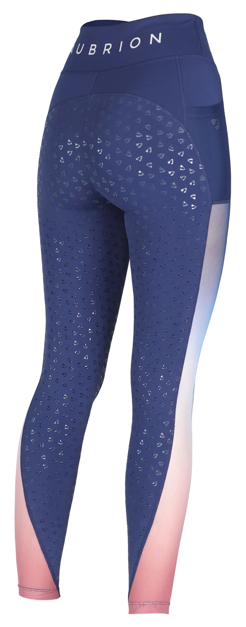 Shires Aubrion Leyton Mesh Childrens Riding Tights - Ombre 11/12yrs-2