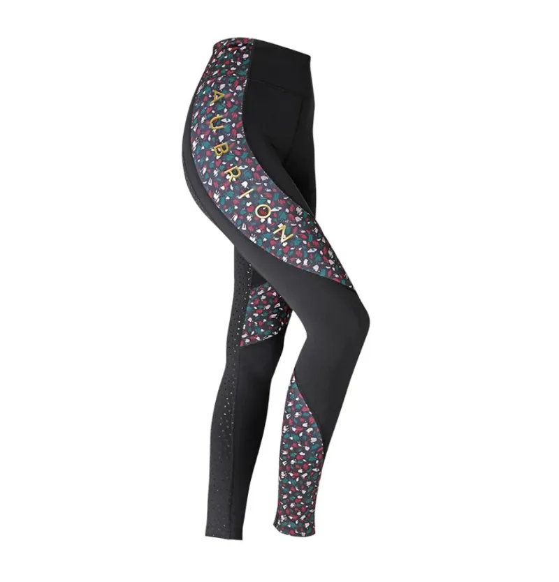 Shires Aubrion Broadway Ladies Riding Tights - Brushstroke
