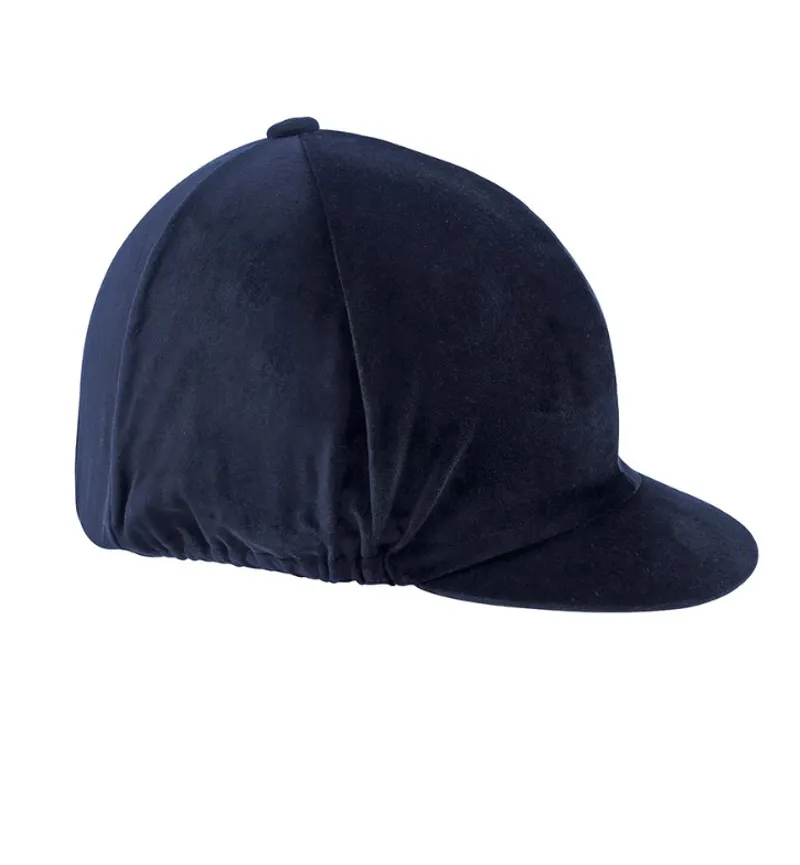 Shires Velvet Hat Cover - Navy