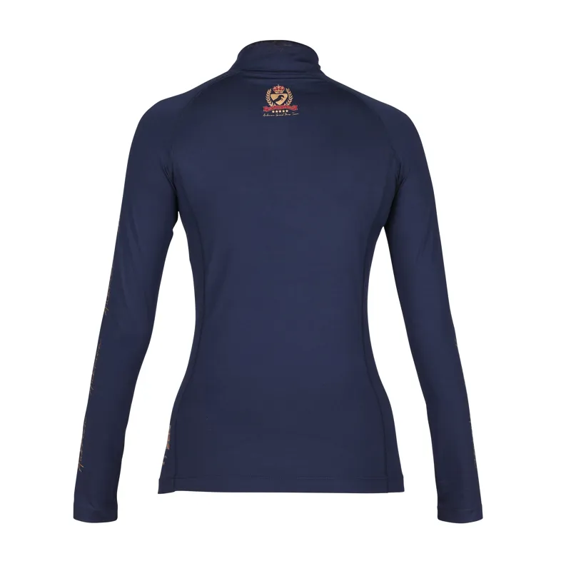Shires Aubrion Team Long Sleeve Base Layer - Navy Blue-2