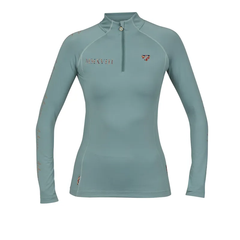 Shires Aubrion Team Long Sleeve Base Layer - Sage
