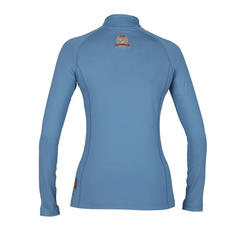 Shires Aubrion Team Long Sleeve Base Layer - Steel-2