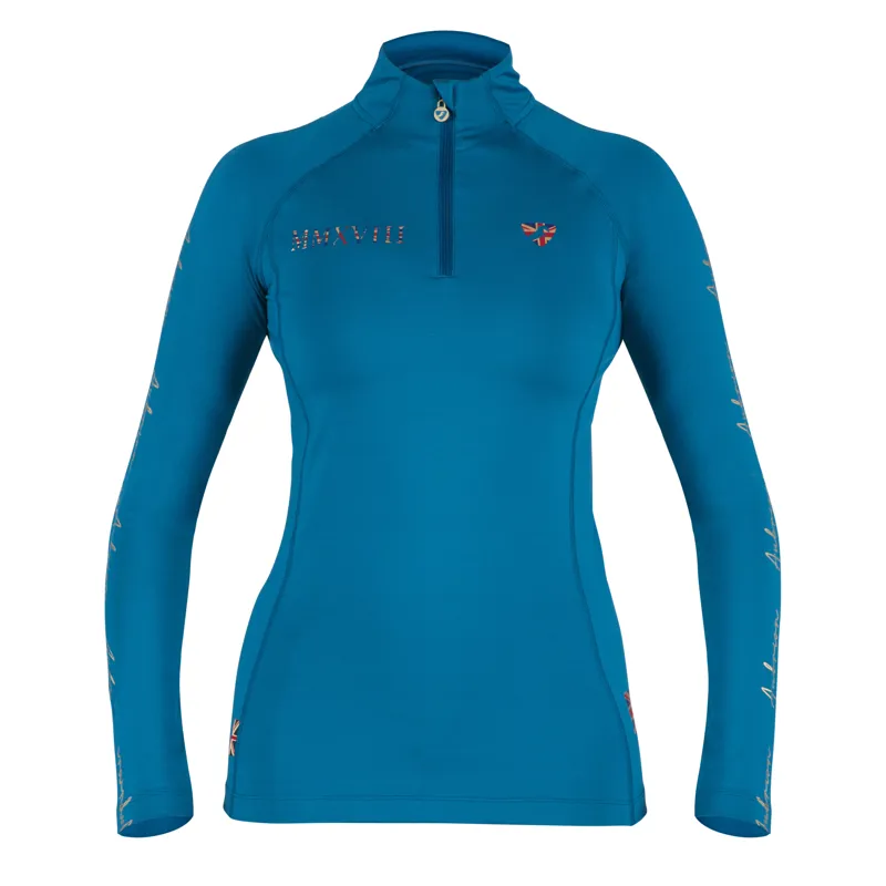 Shires Aubrion Team Long Sleeve Base Layer - Teal