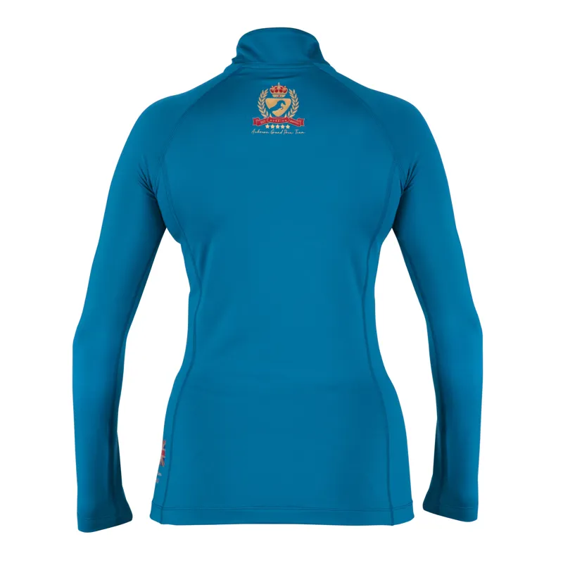 Shires Aubrion Team Long Sleeve Base Layer - Teal-3
