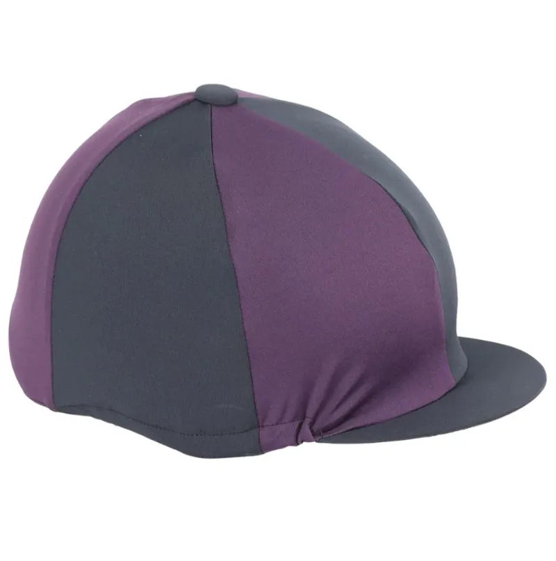 Shires Hat Cover - Black/Plum