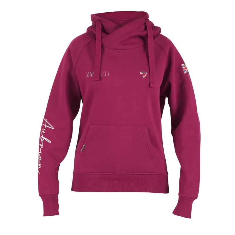 Shires Aubrion Team Hoodie - Mulberry