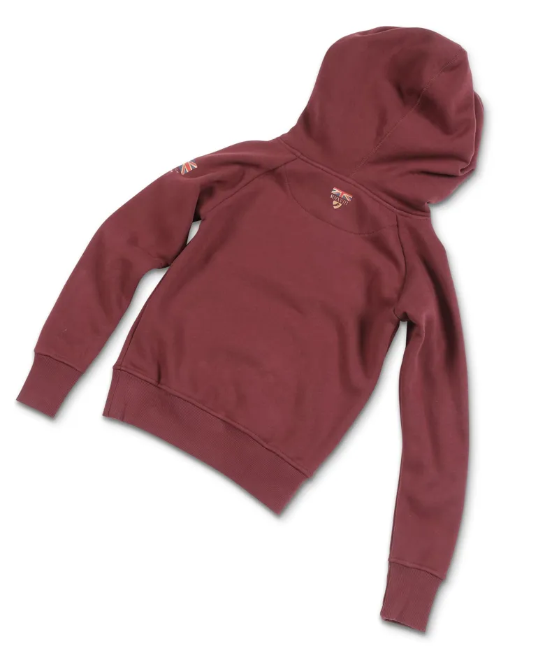 Shires Aubrion Children's Team Hoodie - Burgundy-1