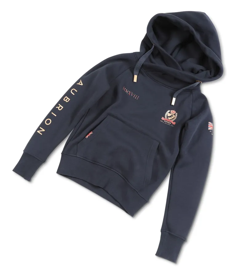 Shires Aubrion Children's Team Hoodie - Navy