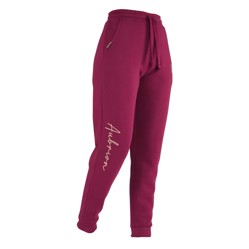 Shires Aubrion Girls Team Joggers - Mulberry