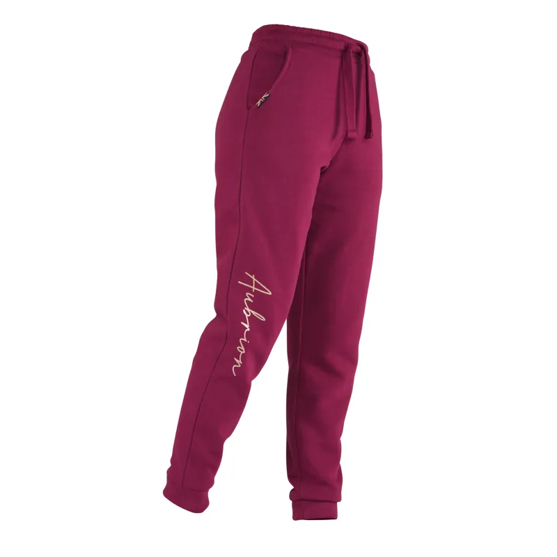 Shires Aubrion Girls Team Joggers - Mulberry-1