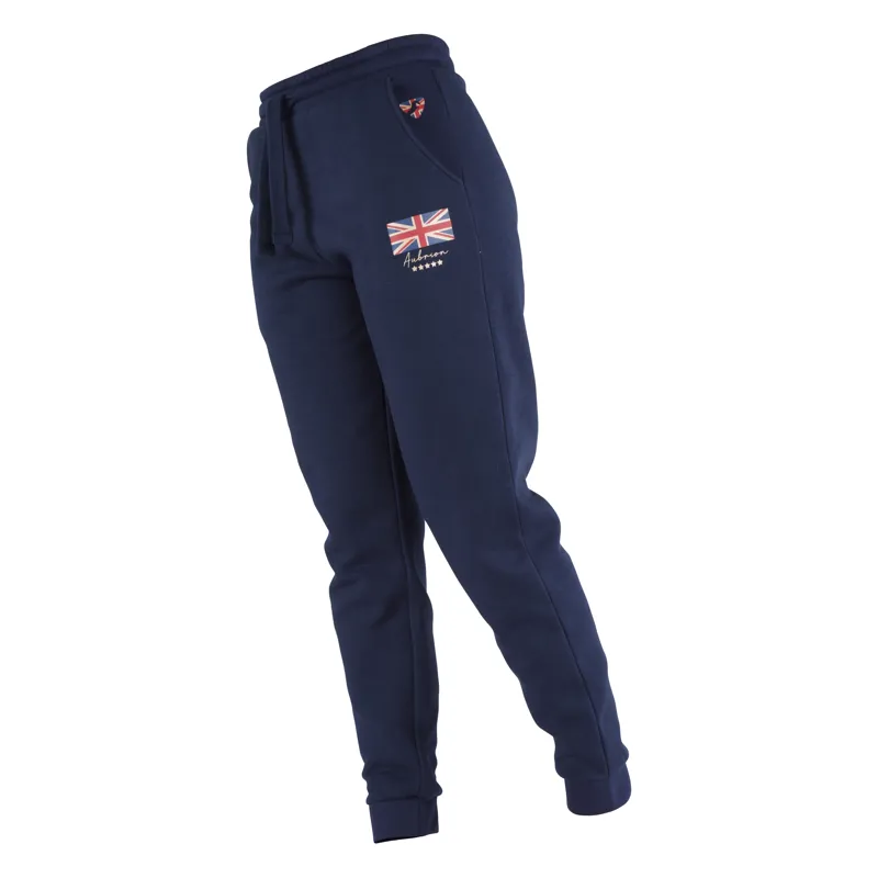 Shires Aubrion Girls Team Joggers - Navy Blue-1