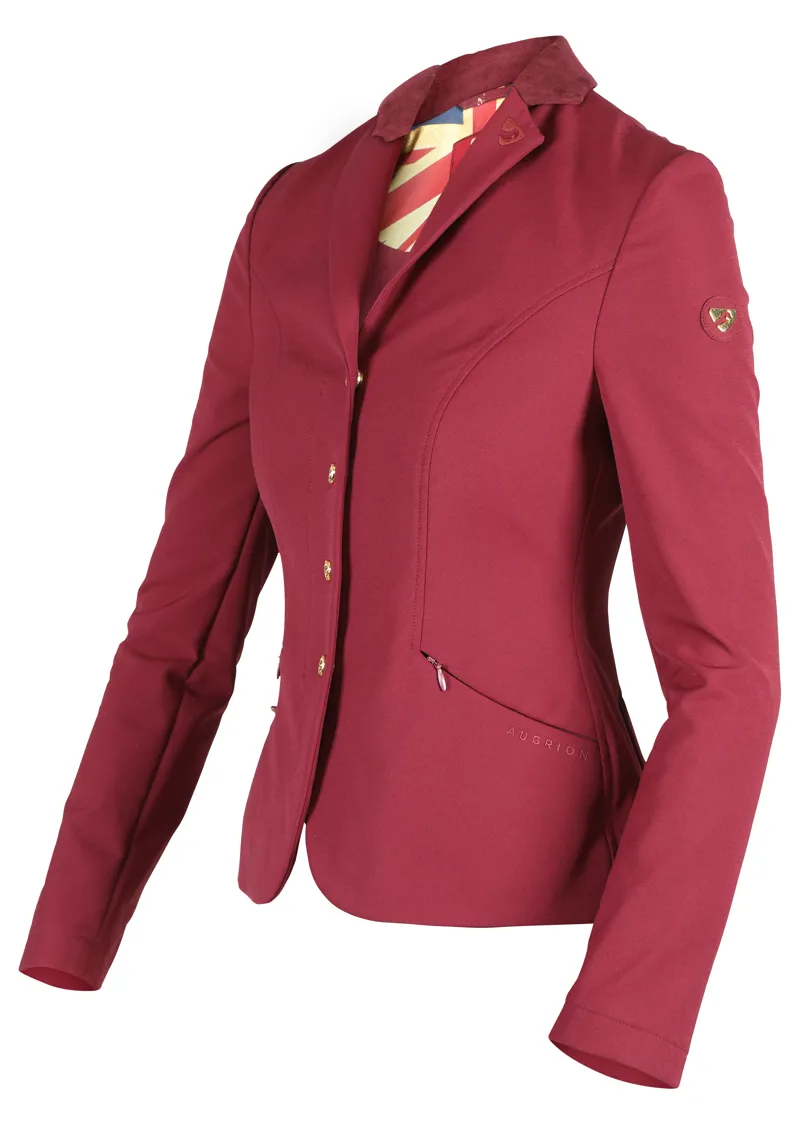 Shires Aubrion Team Show Jacket - Burgundy-1