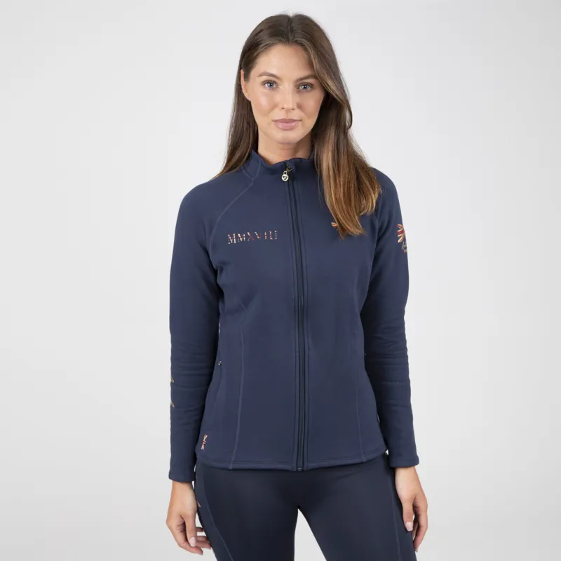 Shires Aubrion Team Midlayer - Navy Blue-3