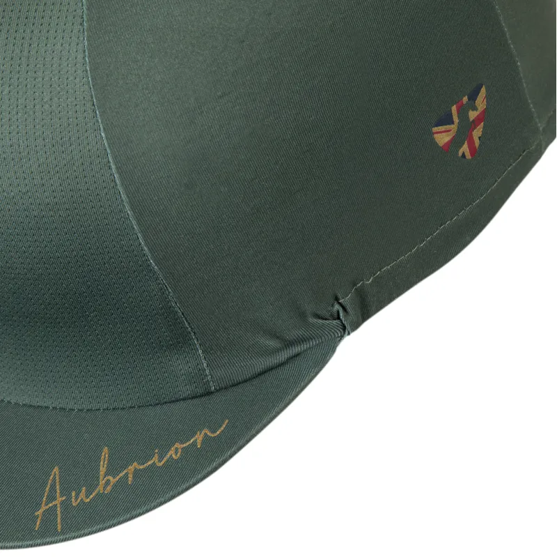 Shires Aubrion Team Hat Cover - Khaki-1