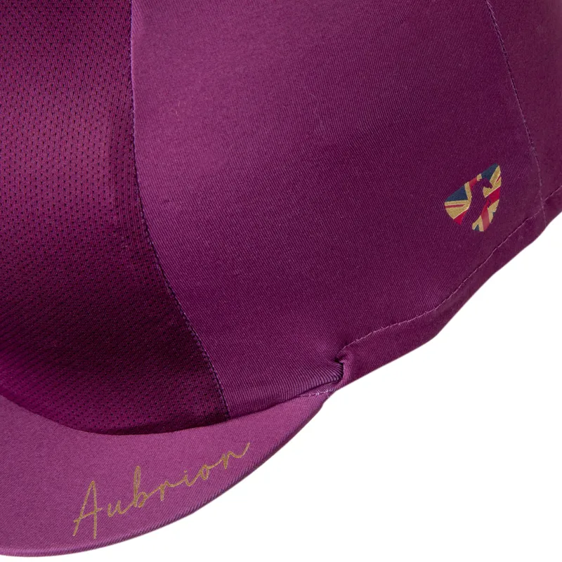 Shires Aubrion Team Hat Cover - Mulberry-1