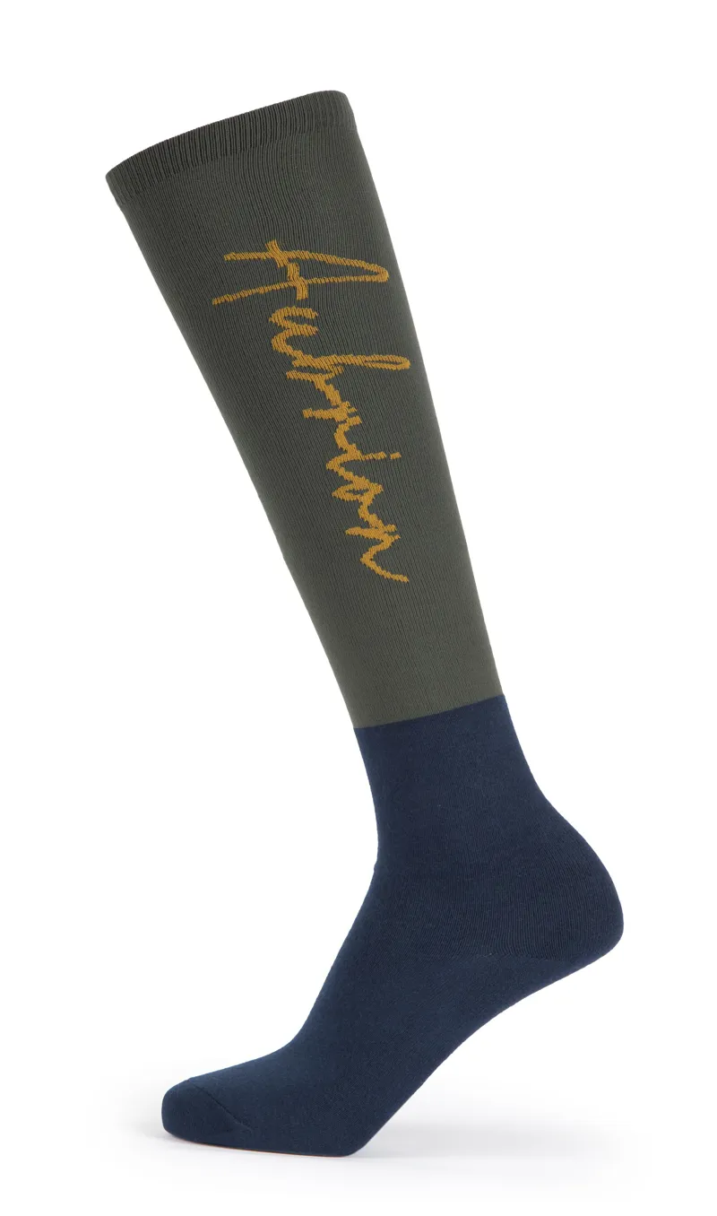 Shires Aubrion Team Winter Socks - Khaki