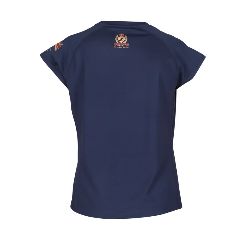 Shires Aubrion Team T- Shirt - Navy Blue-1