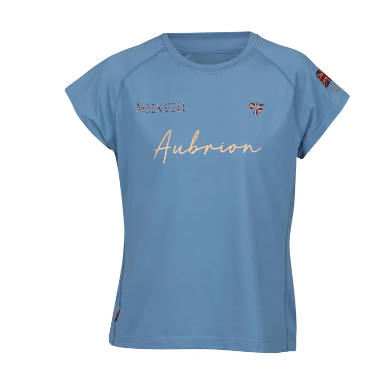 Shires Aubrion Team T- Shirt - Steel