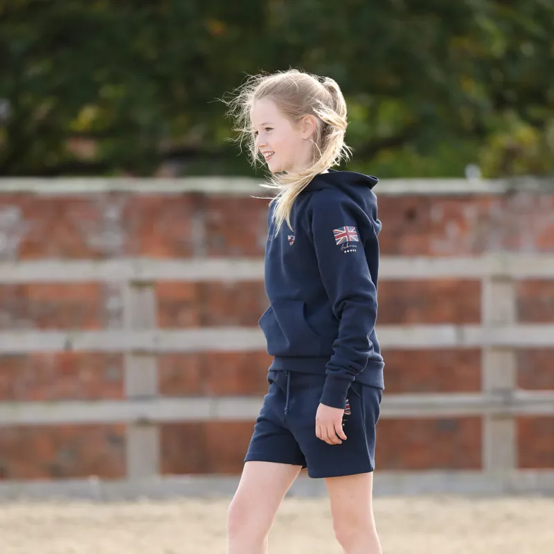 Shires Aubrion Team Young Rider Hoodie - Navy Blue-1