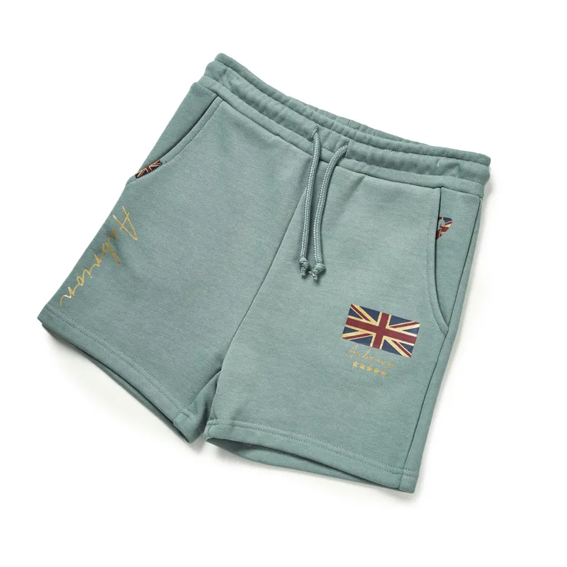 Shires Aubrion Team Childrens Sweat Shorts - Sage