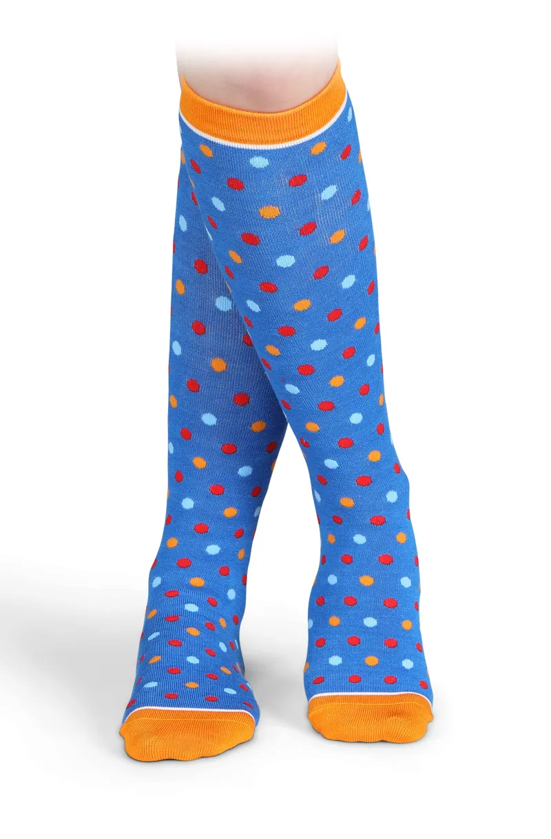 Shires Aubrion Children's Bamboo Socks - 2 Pairs - Blue-2