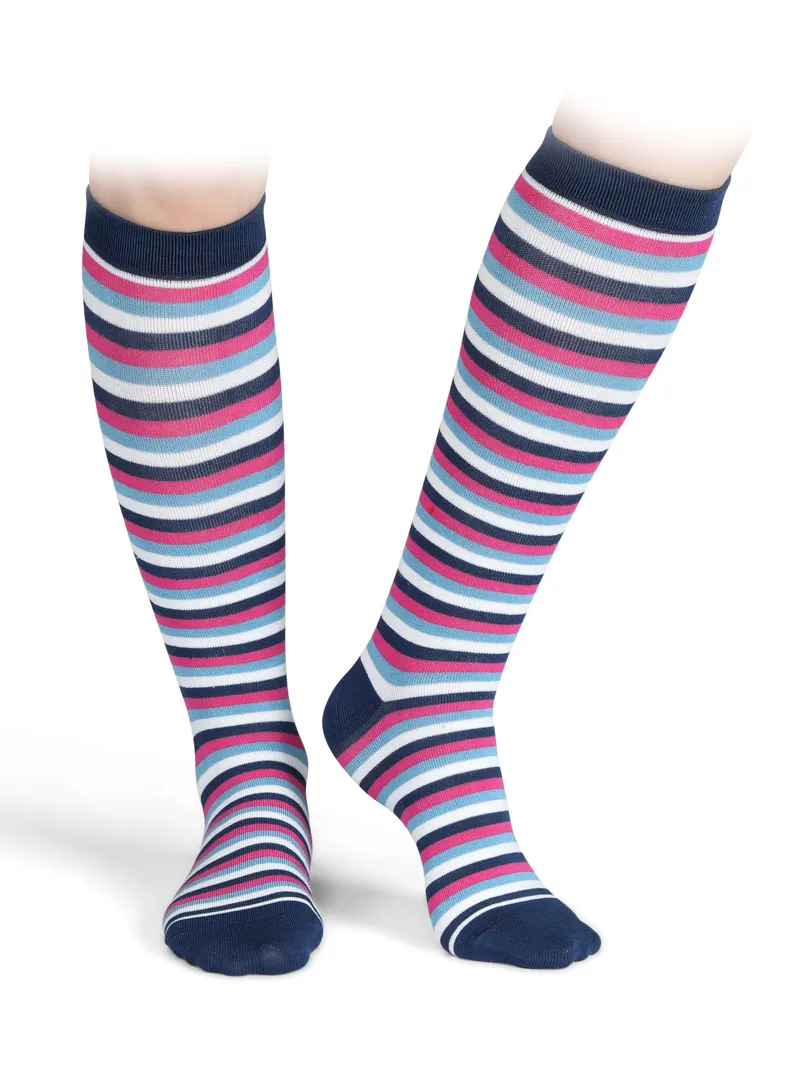 Shires Aubrion Children's Bamboo Socks - 2 Pairs - Navy-1
