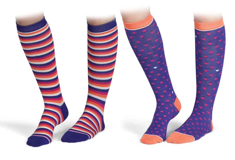 Shires Aubrion Children's Bamboo Socks - 2 Pairs - Purple