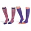 Shires Aubrion Bamboo Socks - 2 Pairs - Purple