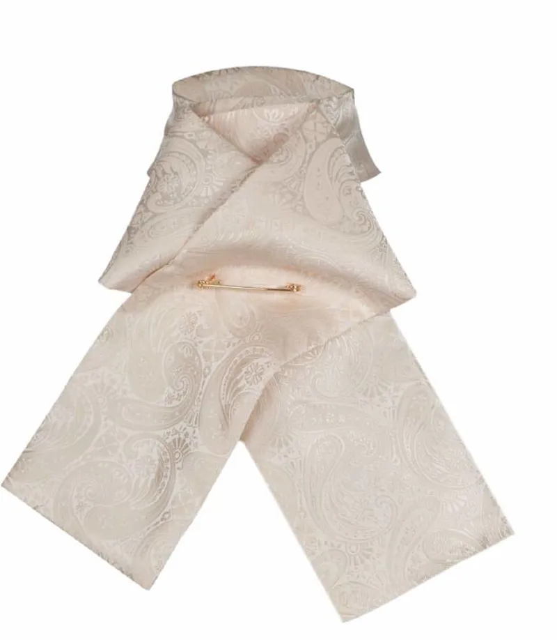 Shires Ready Tied Brocade Riding Stock - Gold