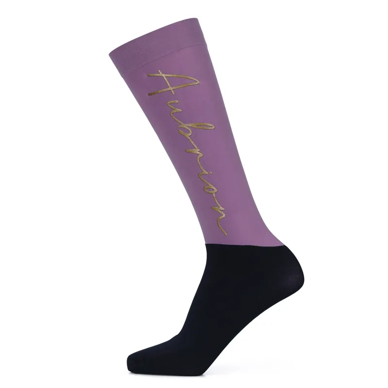 Shires Aubrion Team Socks - Mauve