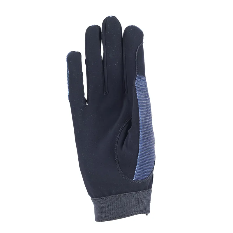 Shires Aubrion Team Mesh Riding Gloves - Navy Blue-3
