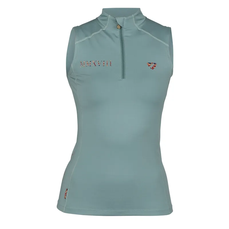 Shires Aubrion Team Sleeveless Base Layer - Sage