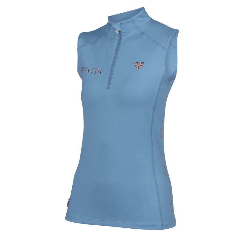 Shires Aubrion Team Sleeveless Base Layer - Steel-1