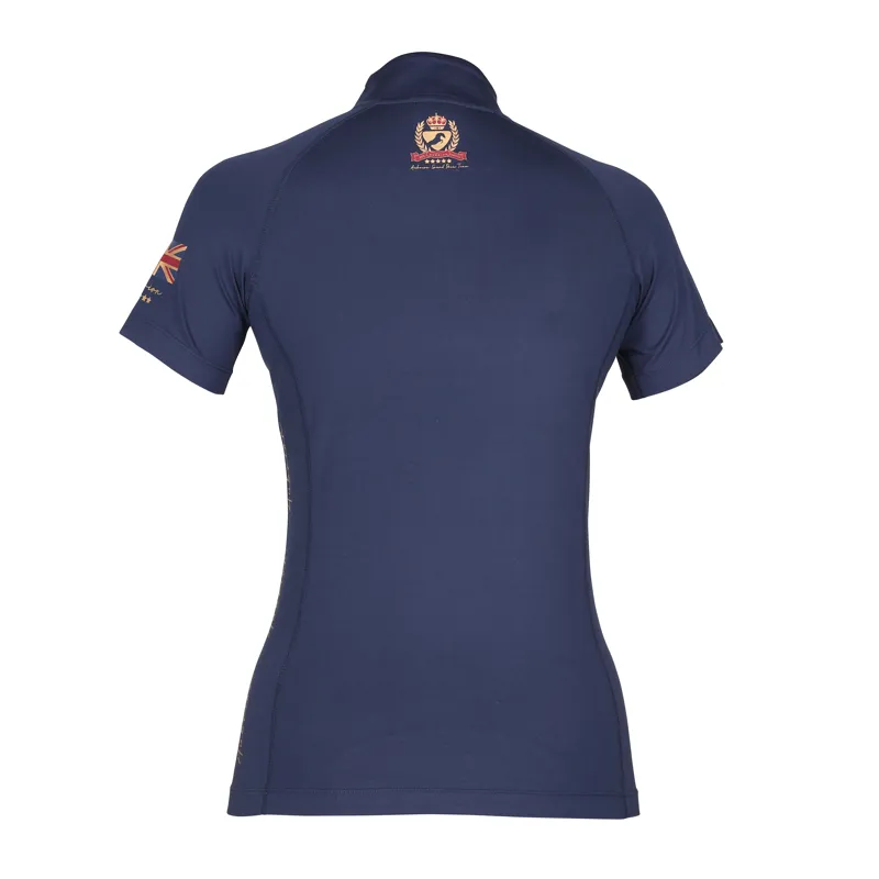Shires Aubrion Team Short Sleeve Base Layer - Navy Blue-2